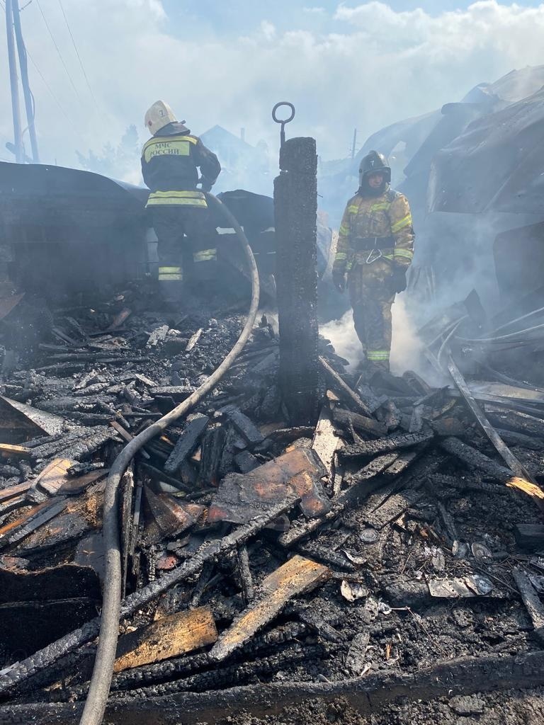 Недосмотр за печью привел к пожару в Усть-Абаканском районе