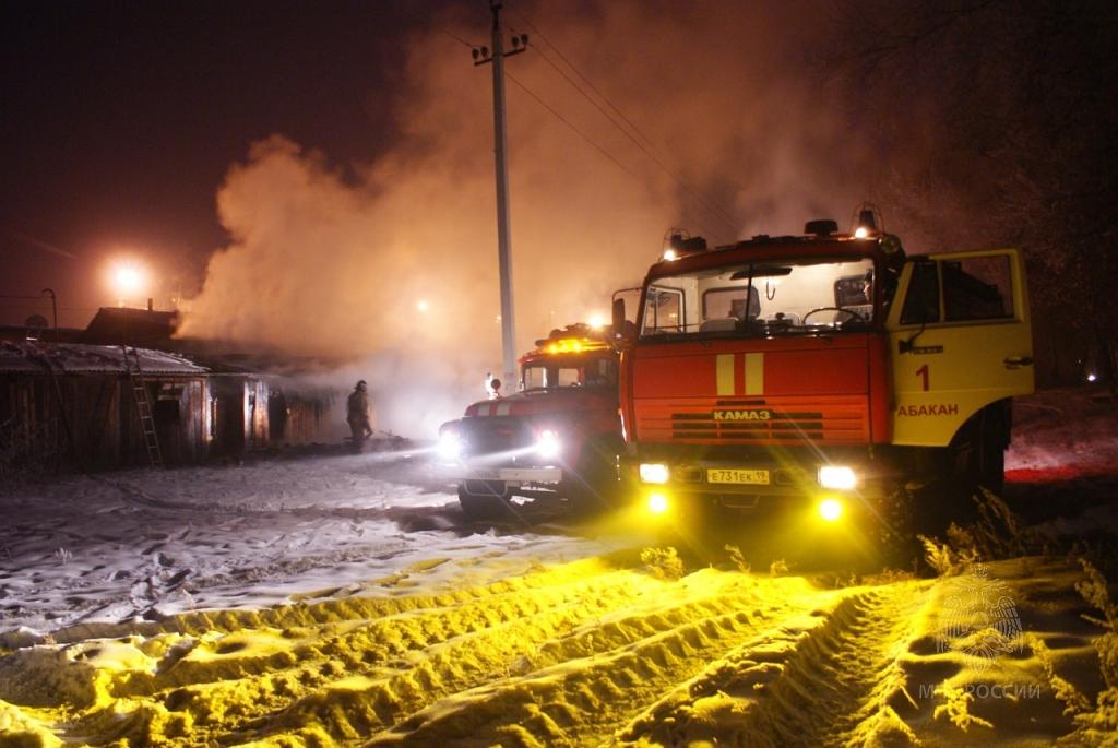 Четыре пожара ликвидировано в Хакасии за сутки