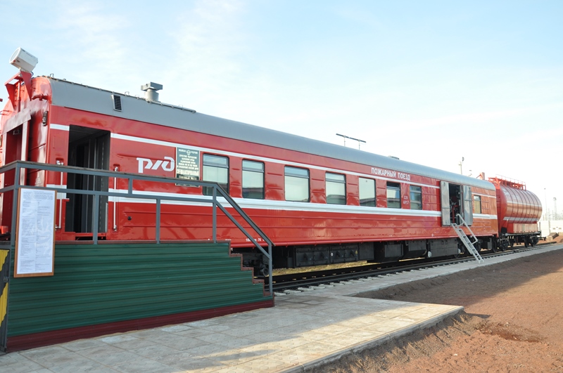 Пожарные поезда КрасЖД в Хакасии находятся в режиме повышенной готовности