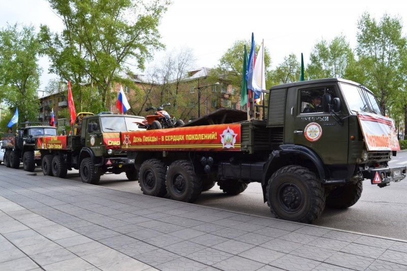 В канун празднования Дня Победы в Хакасии  стартует колонна автопробега