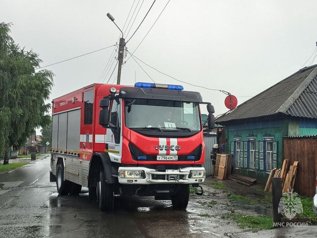 Замыкание проводки привело к пожарам в Бейском районе и Копьево